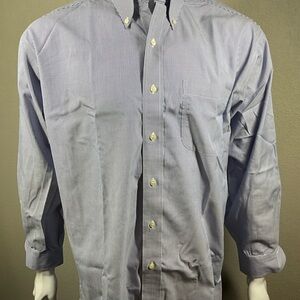 Jos. A. Bank Classic Blue Pinstripe Dress Shirt